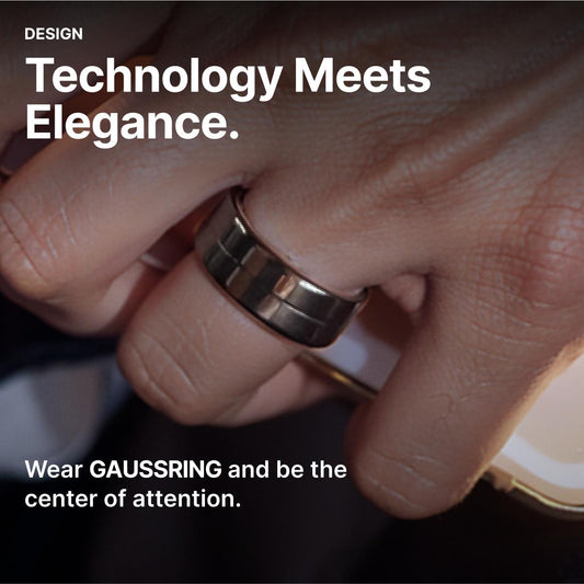 Wearable Smart Ring, Multifunction Health Tracker, Waterproof Smart Ring with Blood Oxygen & Heart Rate Monitoring, New Intelligent Ring Tracker