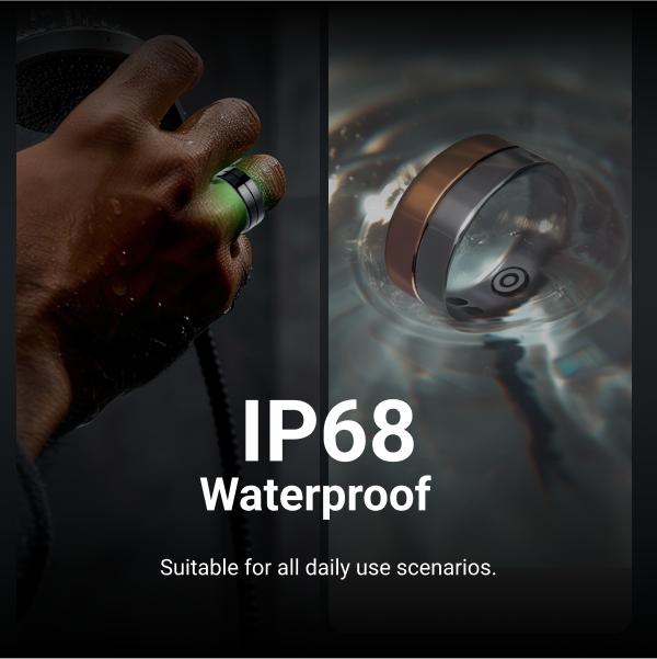 Wearable Smart Ring, Multifunction Health Tracker, Waterproof Smart Ring with Blood Oxygen & Heart Rate Monitoring, New Intelligent Ring Tracker