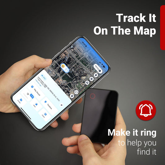 Smart Wallet Tracker Card, Slim Bluetooth Wallet Finder, Both iOS and Android Compatible, Wallet Tracker and Item Locator for Luggage, Purse, Card Bag